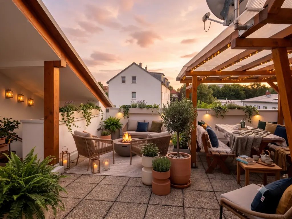 Möbliert einziehen, oben den Sonnenuntergang genießen: Wohnung mit 45-m²-Dachterrasse in Graz-Straßgang